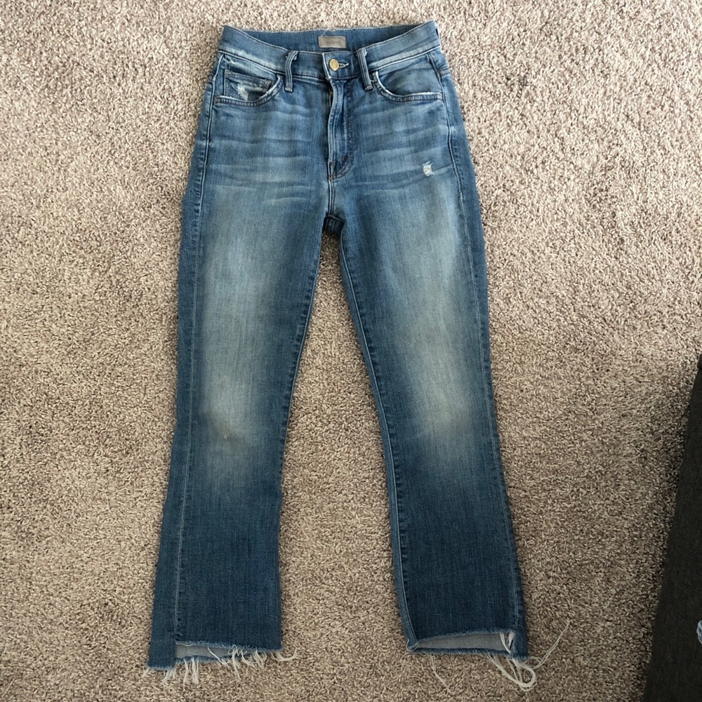 MOTHER Insider Crop Step Fray